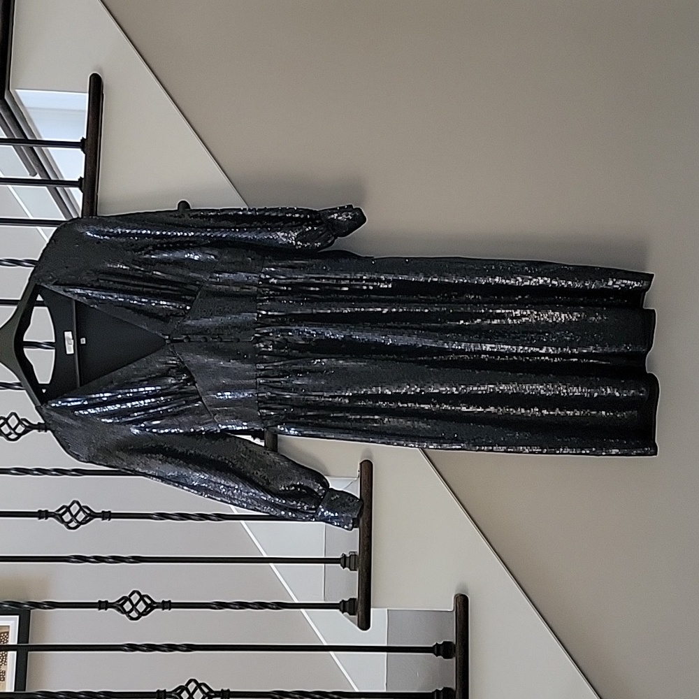 Sequin black dress